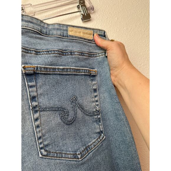 Adriano Goldschmied The Prima Crop Jeans Light Blue Women’s 31 Distressed - Picture 7 of 14